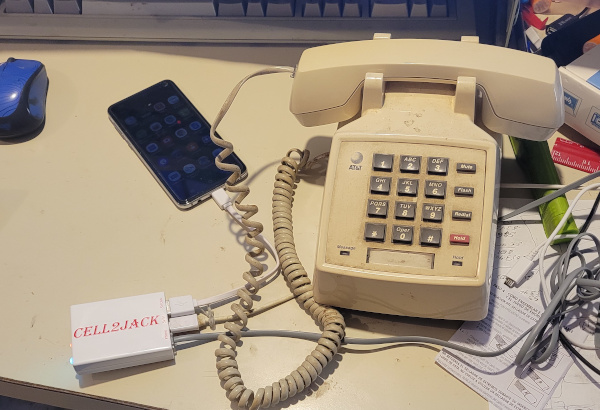 Cell2Jack on my desk